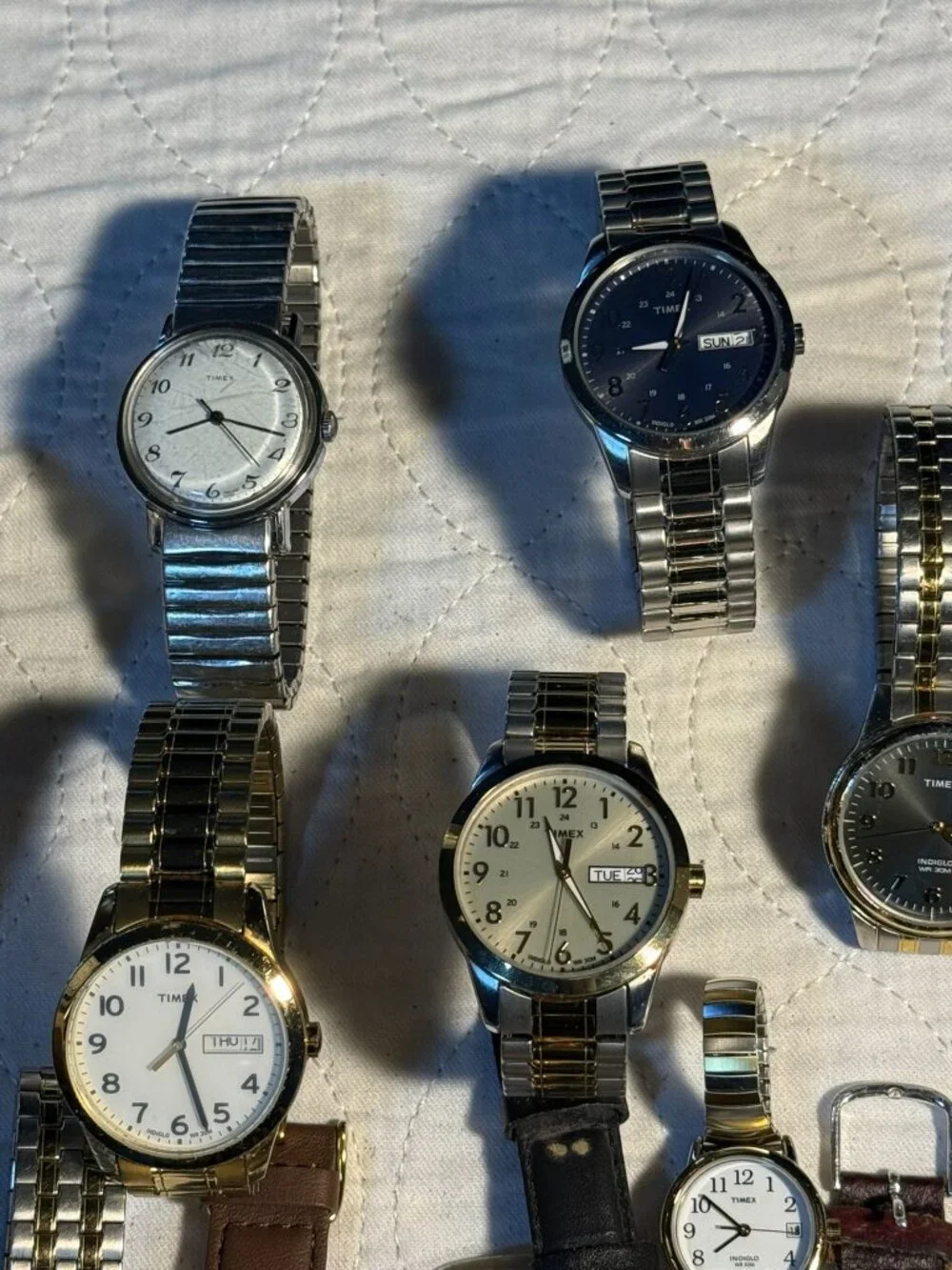 Vintage & Modern Timex Watch Lot 31 Men’s Women’s Quartz Analog Leather Metal